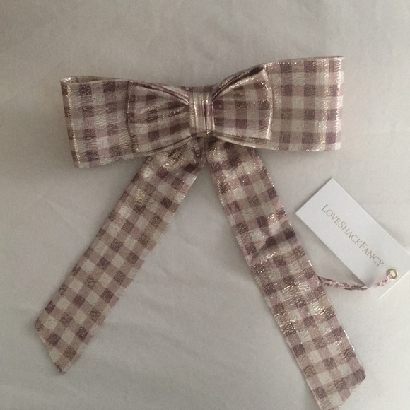 PRICE FIRM! LoveShackFancy BNWT Lorna Bow Barrette - Picture 6 of 8